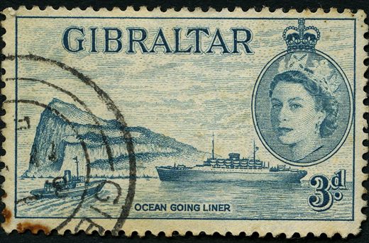 Gibraltar - 1953 - Isabel II - Ocean Going Liner - 3D