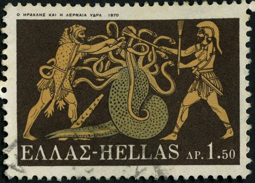 Grecia - 1970 - Trabalhos de Hercules - 1Dr50