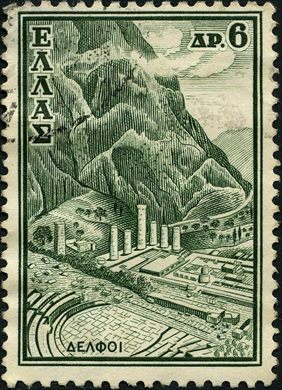 Grecia - Sem Data - Paisagens Delfos - 6Dr