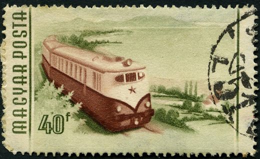 Hungria - 1955 - Transportes - Automotora - 40f