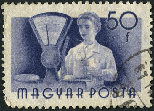 Hungria - 1955 - Ocupacoes - Empregada de Balanca - 50f