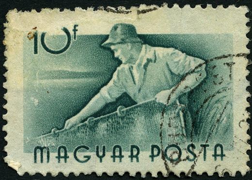Hungria - 1955 - Ocupacoes - Ceifeiro - 10f