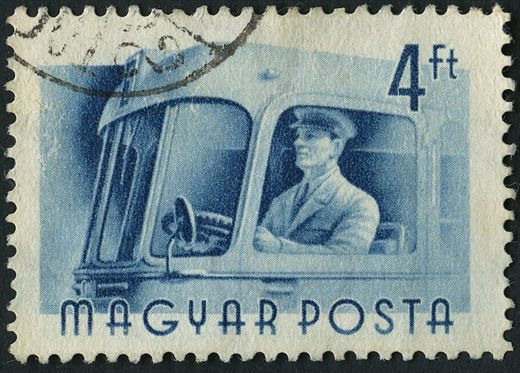 Hungria - 1955 - Profissoes - Motorista de Autocarro - 4Ft