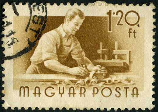 Hungria - 1955 - Profissoes - Carpinteiro - 1.20Ft