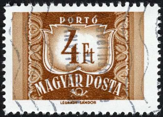 Hungria - 1958 - Porteado - Numeral - 4Ft