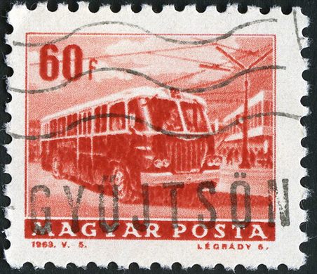 Hungria - 1963 - Transportes - Troleicarro - 60f