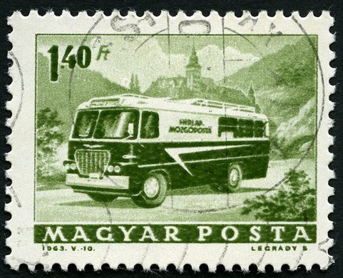 Hungria - 1963 - Transportes - Autocarro Postal - 1.40Ft