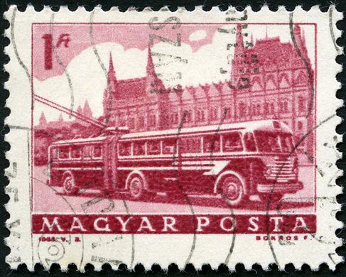 Hungria - 1963 - Transportes - Troleicarro Articulado - 1Ft