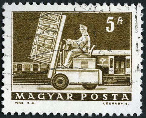Hungria - 1964 - Transportes - Empilhador Postal - 5Ft