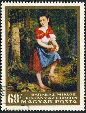 Hungria - 1966 - Pinturas - Barabas Kislany az Erdoben - 60f