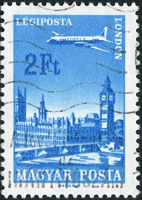 Hungria - 1966 - Correio Aereo - Aviao Londres - 2Ft