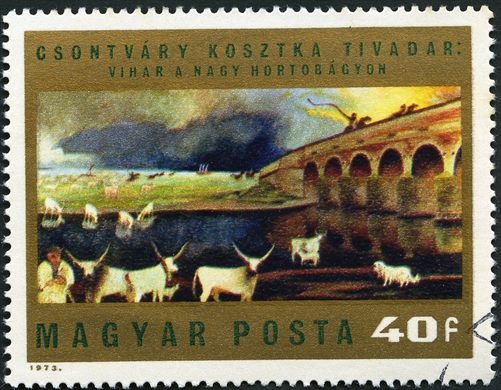 Hungria - 1973 - Pinturas - Csontvary Vihar a Nagy Hortobagyon - 40f