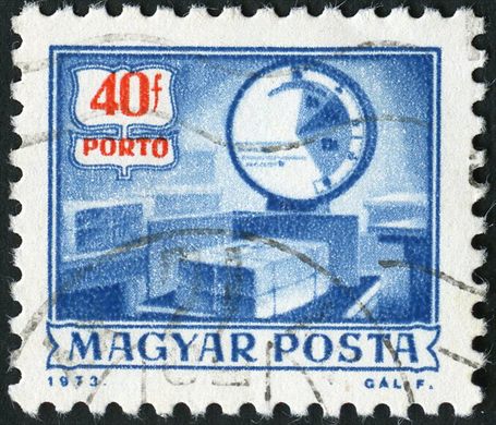 Hungria - 1973 - Porto - Equipamento Postal - 40f