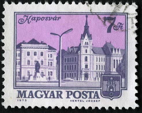 Hungria - 1973 - Cidades - Kaposvar - 7Ft