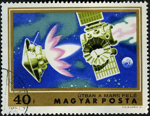 Hungria - 1974 - Exploracao Espacial - Sonda para Marte - 40f
