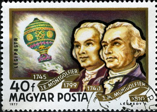 Hungria - 1977 - Historia da Aviacao - Irmaos Montgolfier - 40f