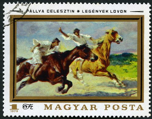 Hungria - 1979 - Pinturas - Pallya Celesztin Legenyek Lovon - 1Ft
