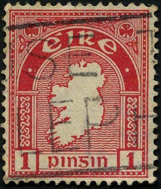 Irlanda - 1922 - Mapa da Irlanda - 1p