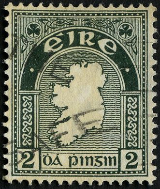 Irlanda - 1922 - Mapa da Irlanda - 2p
