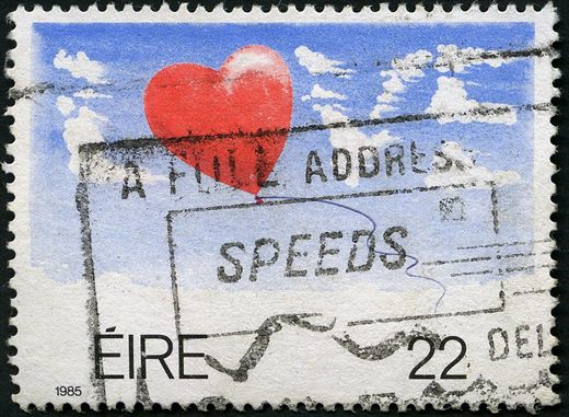 Irlanda - 1985 - Saudacoes Love - 22p