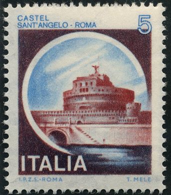 Italia - 1980 - Castelos Castel SantAngelo Roma - 5L