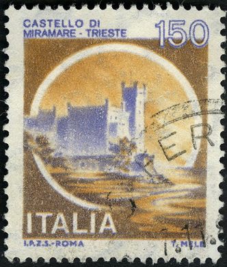 Italia - 1980 - Castelos Castelo de Miramare Trieste - 150L