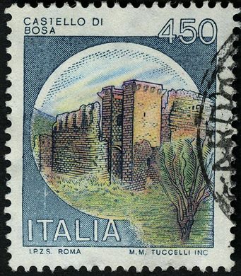 Italia - 1980 - Castelos Castelo de Bosa - 450L