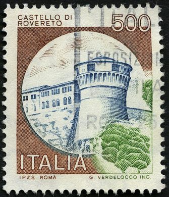 Italia - 1980 - Castelos Castelo de Rovereto - 500L