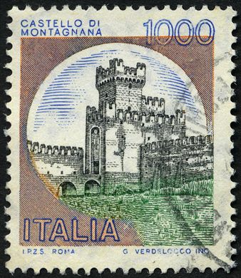Italia - 1980 - Castelos Castelo de Montagnana - 1000L