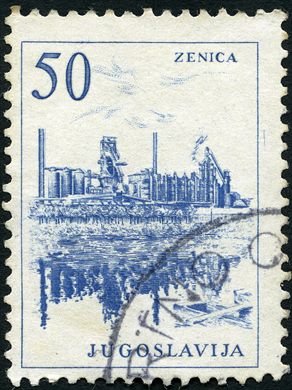 Jugoslavia - 1961 - Privreda - Siderurgia de Zenica - 50Din