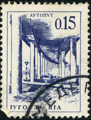 Jugoslavia - 1966 - Privreda - Autoestrada - 0.15Din