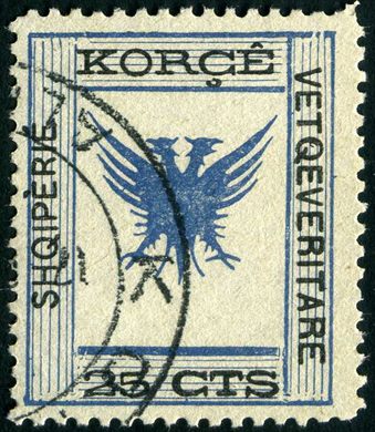 Korce - 1917 - Aguia Bicefala - 25Cts