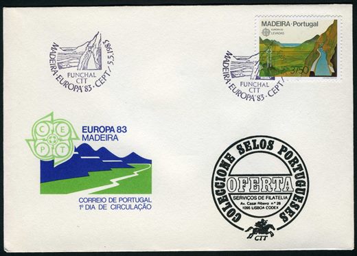 Madeira - 1983 - Europa CEPT Levadas FDC - 37 50