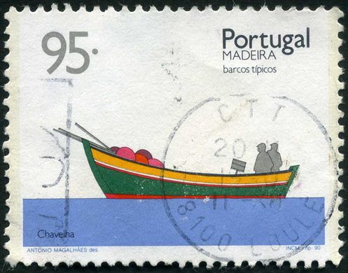Madeira - 1990 - Barcos Tipicos - Chavelha - 95Esc00