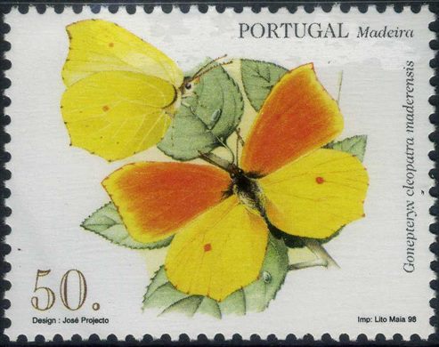 Madeira - 1998 - Borboletas - 50 00