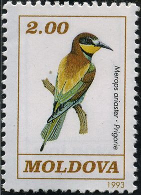Moldavia - 1993 - Fauna Merops apiaster - 2