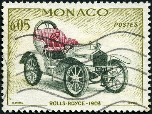 Monaco - 1961 - Automoveis Antigos Rolls Royce 1903 - 0.05F
