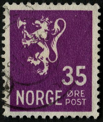 Noruega - 1926 - Leao Heraldico - 35Ore