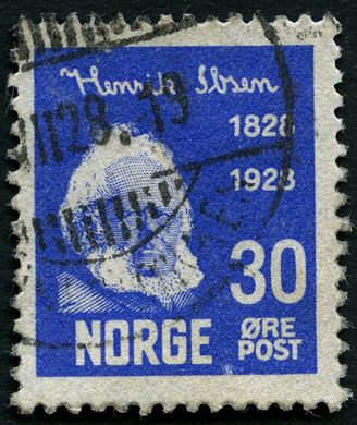 Noruega - 1928 - Centenario Henrik Ibsen - 30Ore