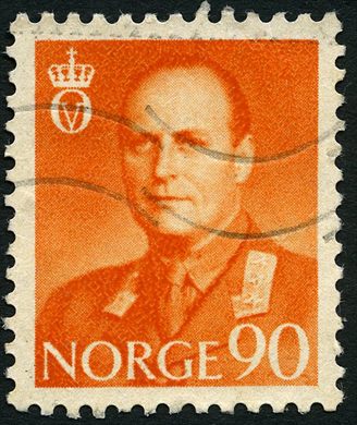 Noruega - 1958 - Rei Olav V - 90Ore
