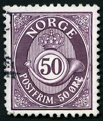 Noruega - Sem Data - Corneta Postal - 50Ore