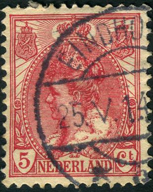 Paises Baixos - 1899 - Rainha Guilhermina - 5C