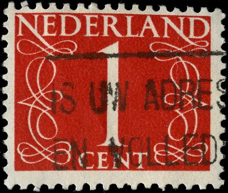 Paises Baixos - 1946 - Cijfer Van Krimpen - 1C