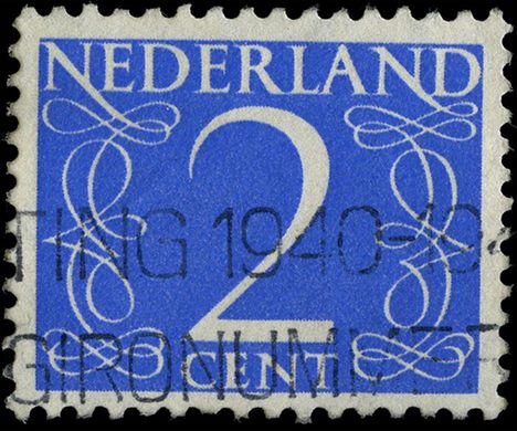 Paises Baixos - 1946 - Cijfer Van Krimpen - 2C