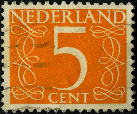 Paises Baixos - 1946 - Cijfer Van Krimpen - 5C