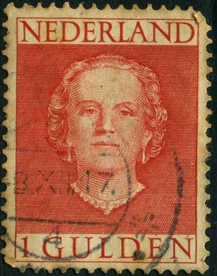Paises Baixos - 1949 - Juliana En Face - 1G