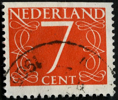 Paises Baixos - 1953 - Cijfer Van Krimpen - 7C