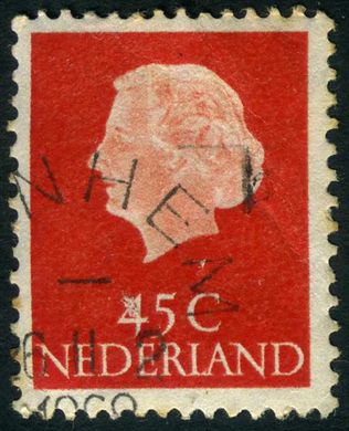 Paises Baixos - 1958 - Juliana En Perfil - 45C
