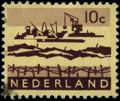 Paises Baixos - 1962 - Industrie en Landschap Havenkranen - 10C
