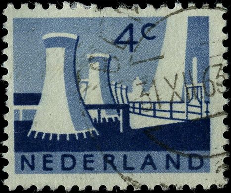 Paises Baixos - 1962 - Industrie en Landschap Schip - 4C